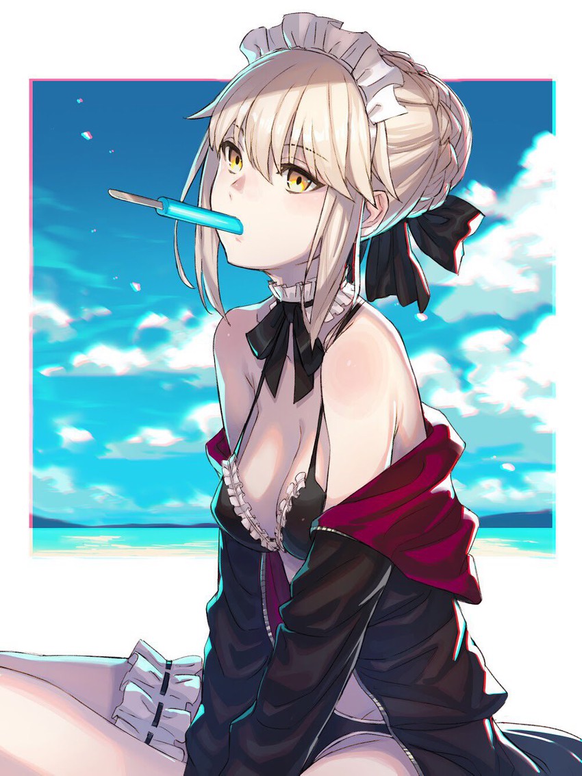 artoria pendragon and saber alter (fate and 1 more) drawn by kusano_shinta