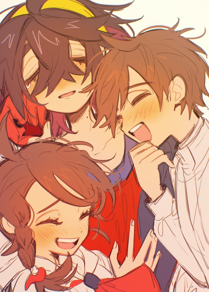 kieran, juliana, and florian (pokemon and 1 more) drawn by tisanntisyou