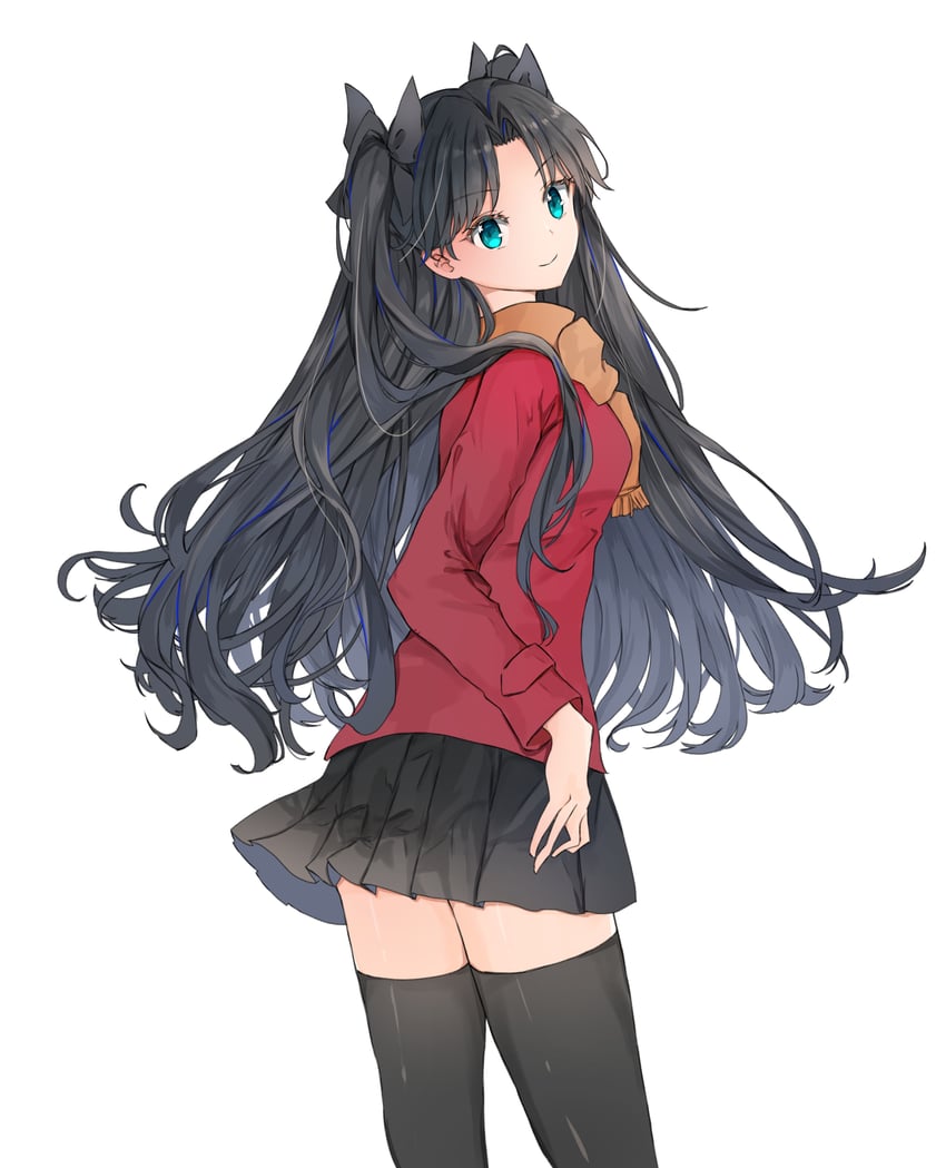 tohsaka rin (fate and 1 more) drawn by ameshiki