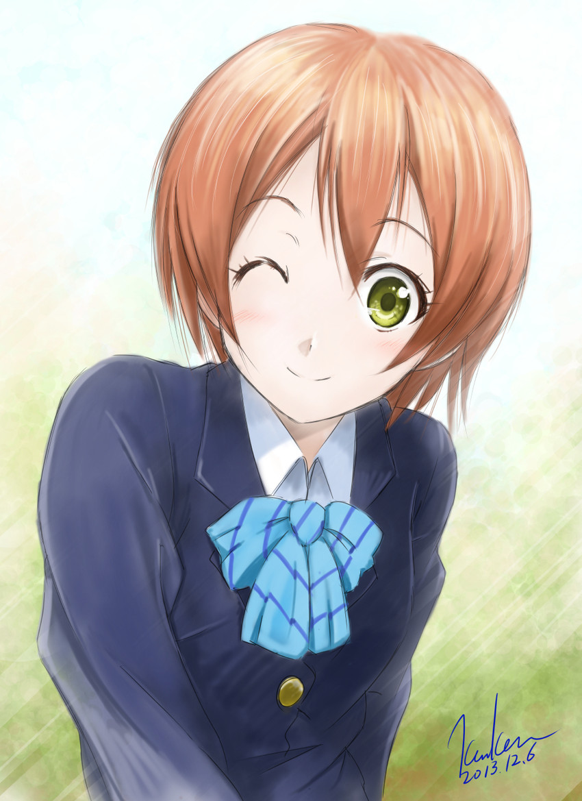 hoshizora rin (love live! and 1 more) drawn by kem_kem