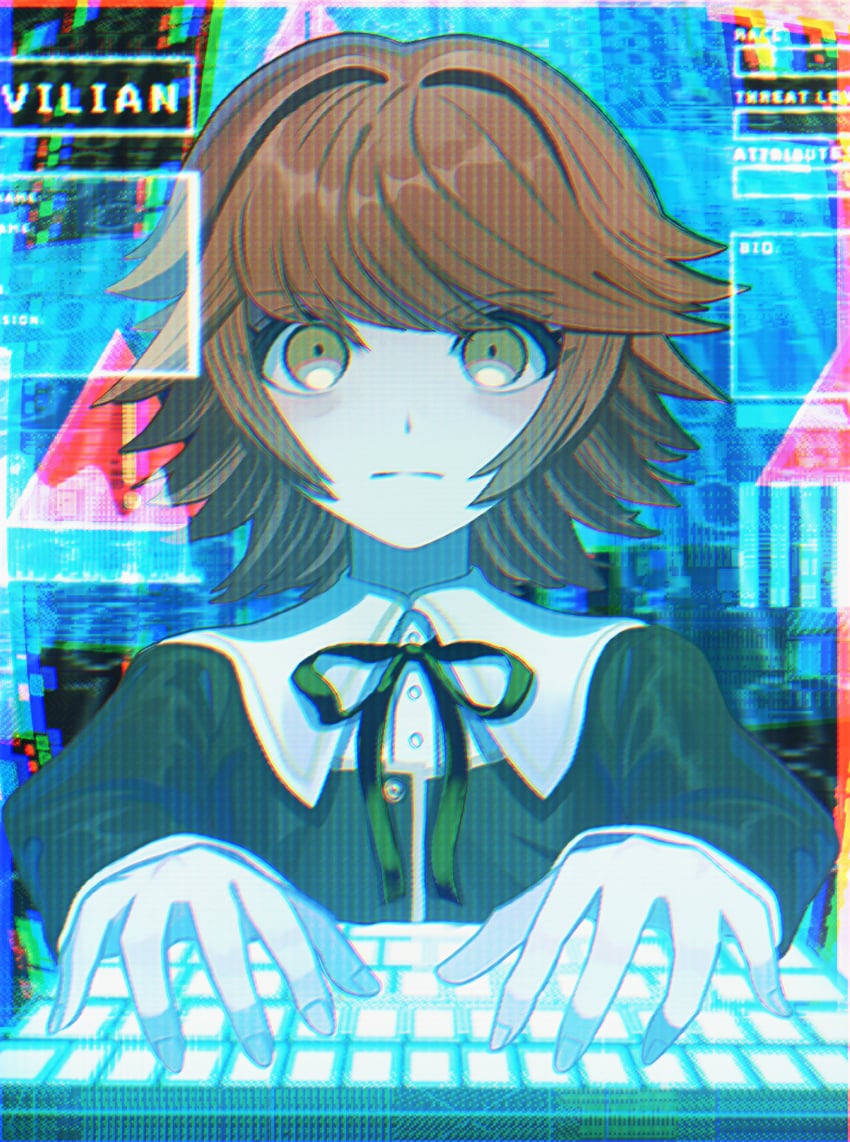 fujisaki chihiro (danganronpa and 1 more) drawn by zero_(sleepy_meltan)