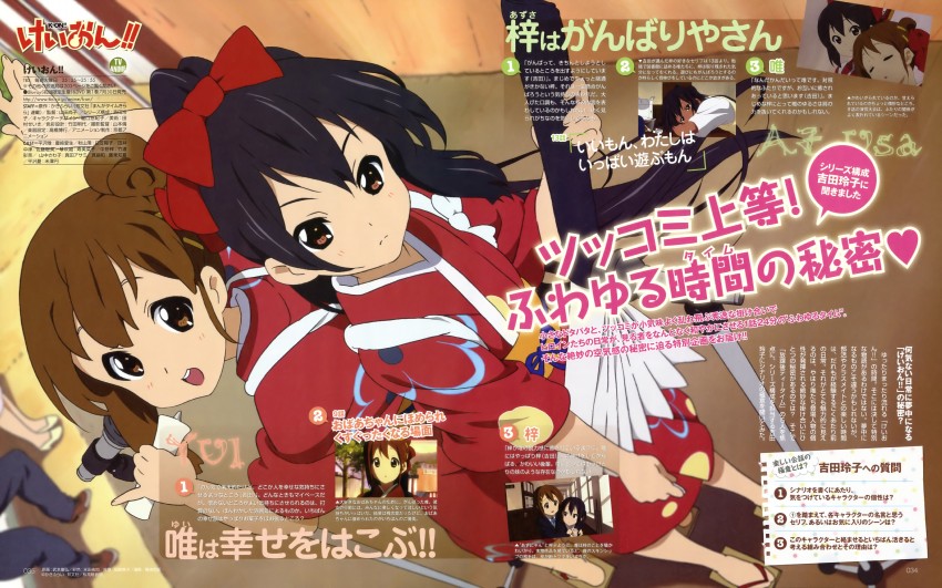 nakano azusa and hirasawa yui (k-on!) drawn by takemoto_yasuhiro