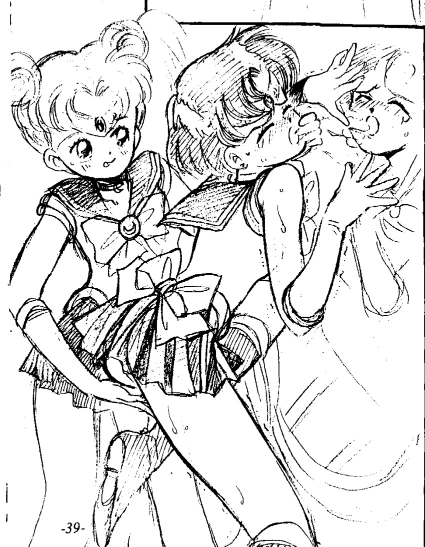 tsukino usagi, sailor moon, mizuno ami, and sailor mercury (bishoujo senshi sailor moon)