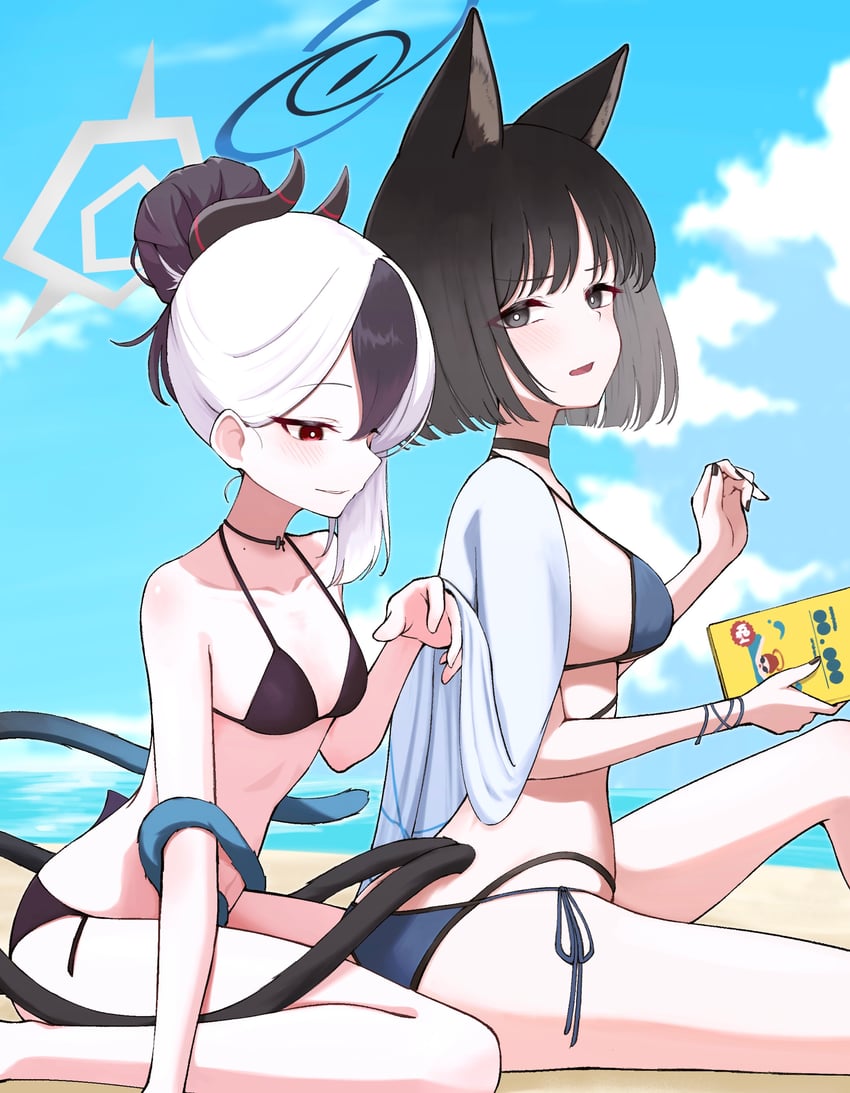 kayoko and kikyou (blue archive) drawn by shiroiurushi