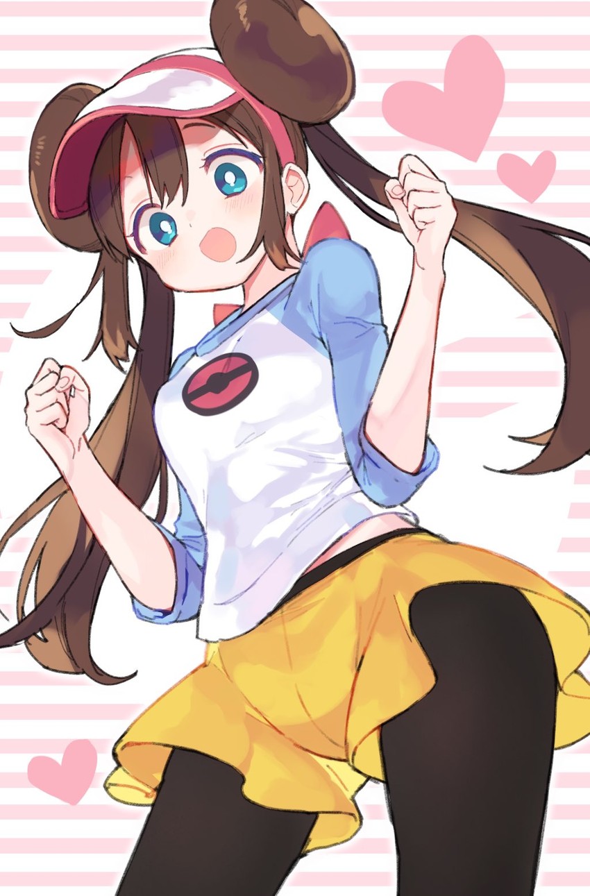rosa (pokemon and 2 more) drawn by hiyo_kiki