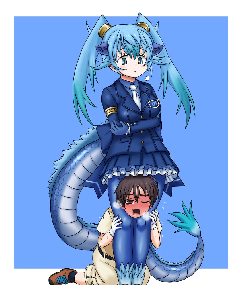 captain and seiryuu (kemono friends and 1 more) drawn by adansosutega