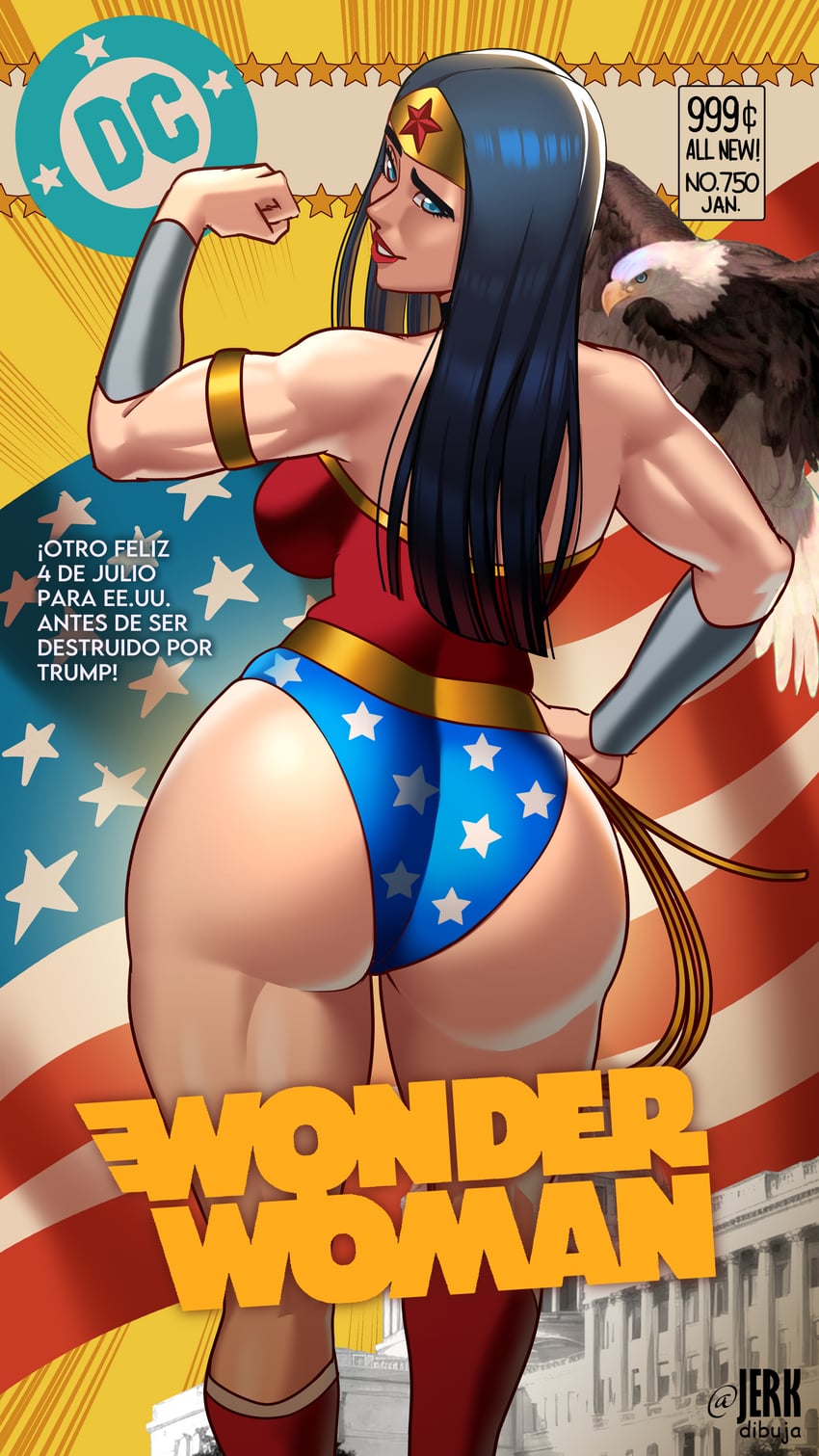 wonder woman (dc comics) drawn by apervertguy