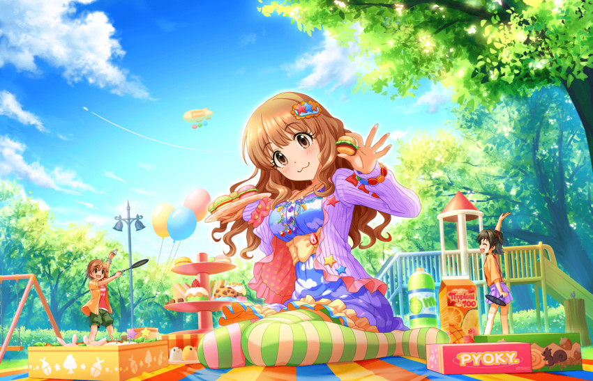 akagi miria, honda mio, and moroboshi kirari (idolmaster and 2 more)