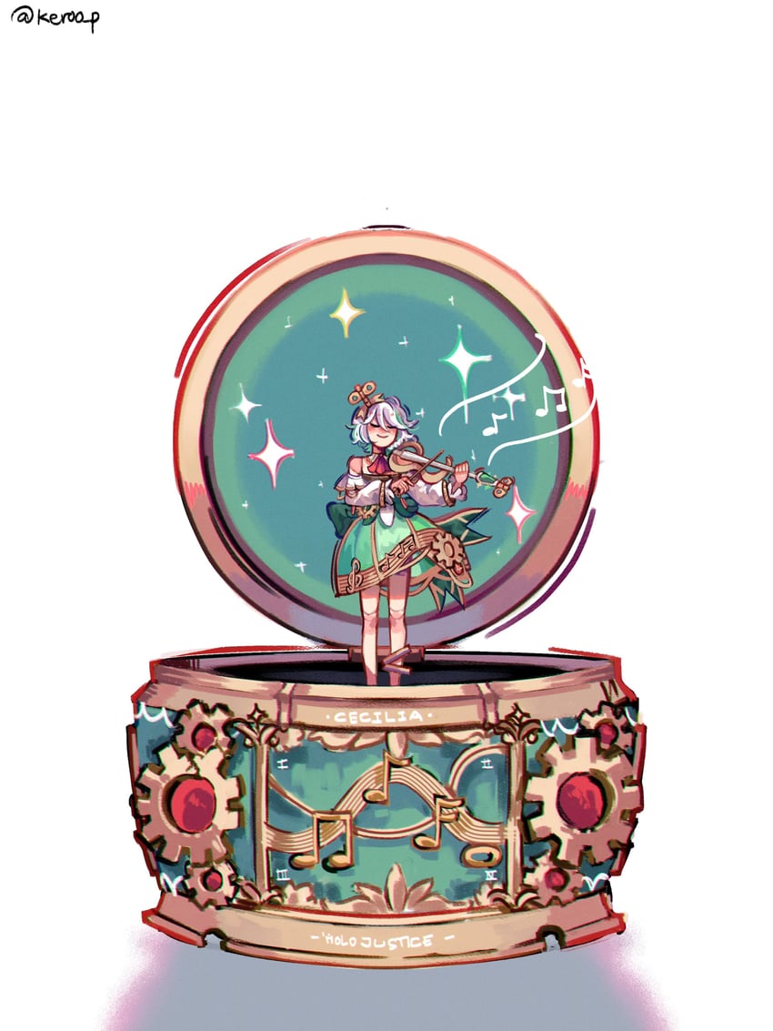 cecilia immergreen (hololive and 1 more) drawn by keroo_p