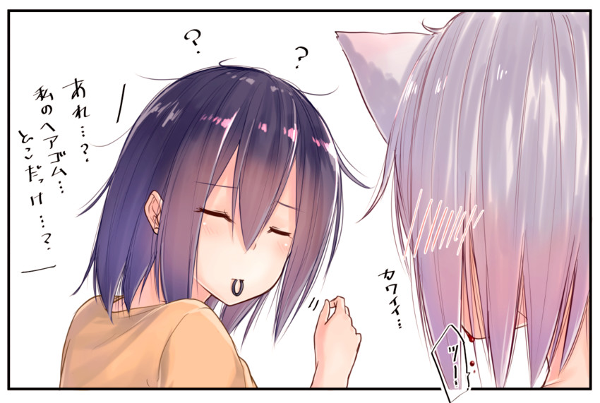 suzunari shizuku and suzunari arare (original) drawn by yuki_arare