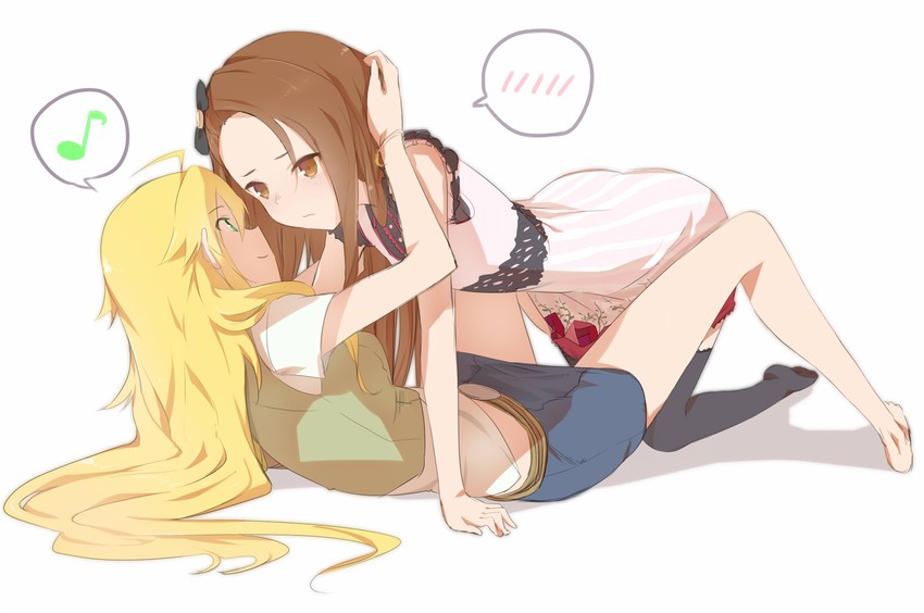hoshii miki and minase iori (idolmaster) drawn by minatsuki_randoseru