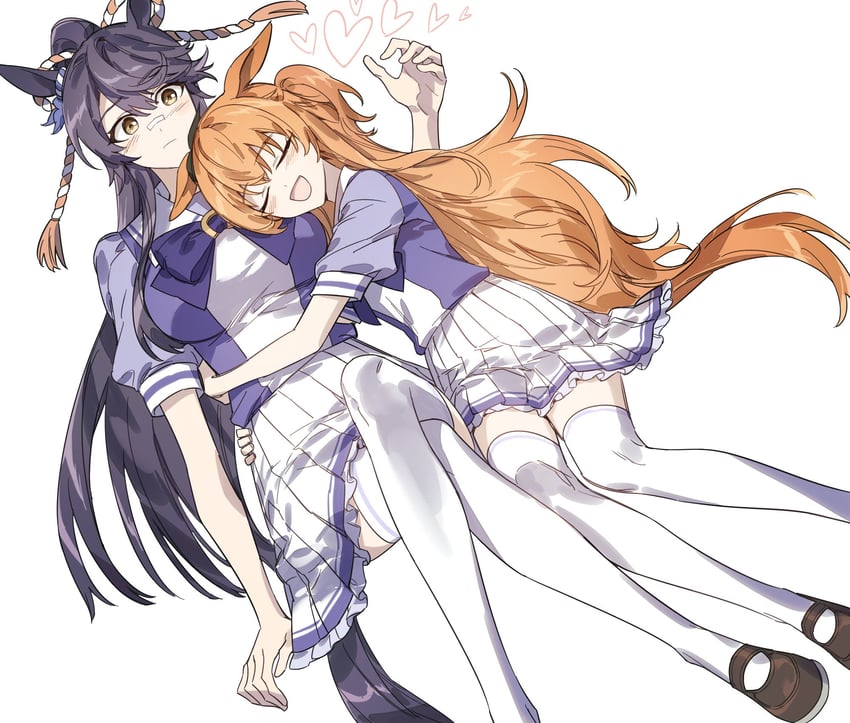 mayano top gun and narita brian (umamusume) drawn by dimseomjang-gun