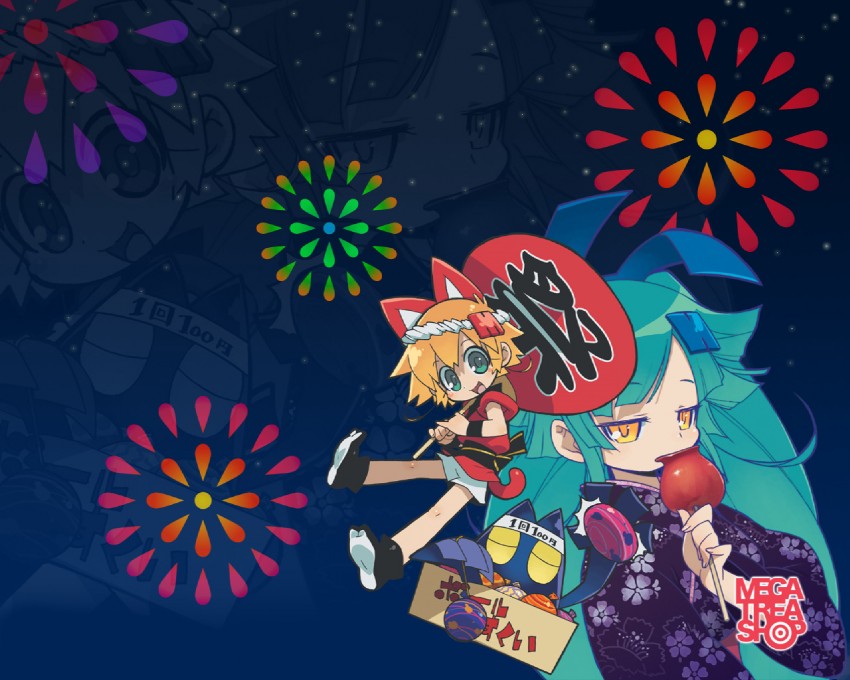 mega-chan, house-san, and tenchou (megahouse and 1 more) drawn by akatsuki_gomoku