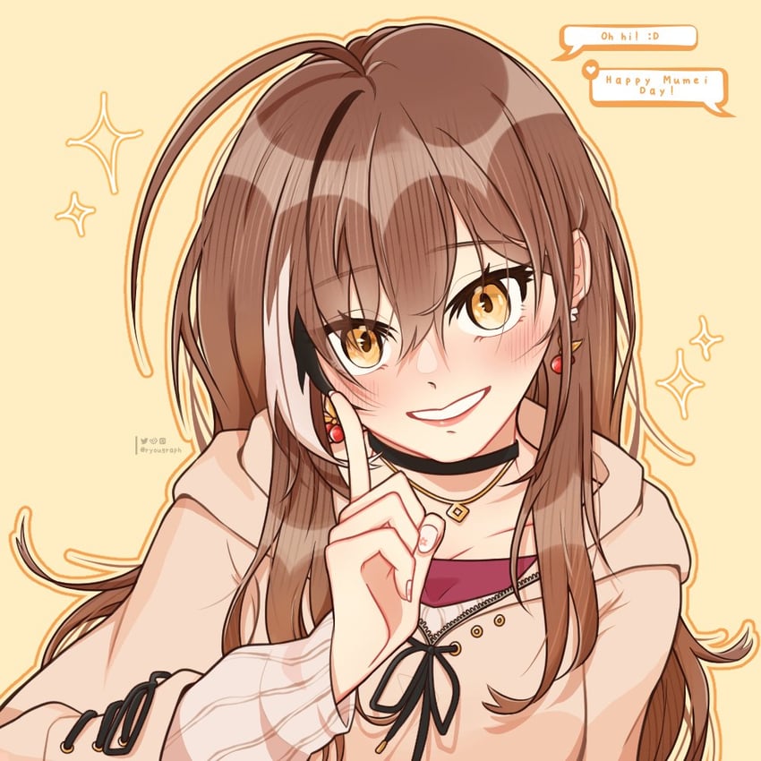 nanashi mumei (hololive and 1 more) drawn by mikki_(bukiyos)