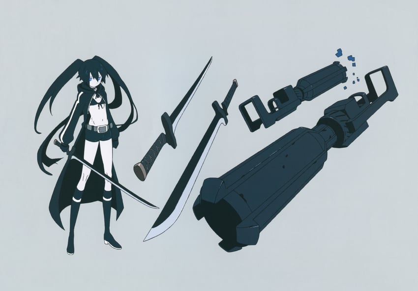 black rock shooter (black rock shooter) drawn by matsuo_yuusuke