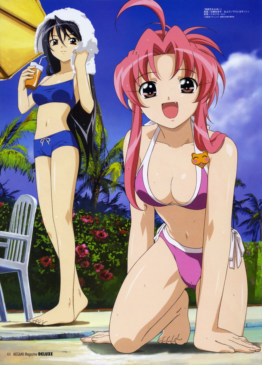 tsukishima yui and sengoku ryou (megami magazine and 2 more) drawn by ishibashi_yukiko