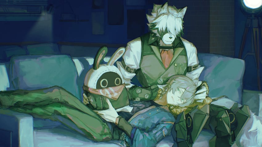 wise, eous, and von lycaon (zenless zone zero) drawn by nagi_(yonagi11)