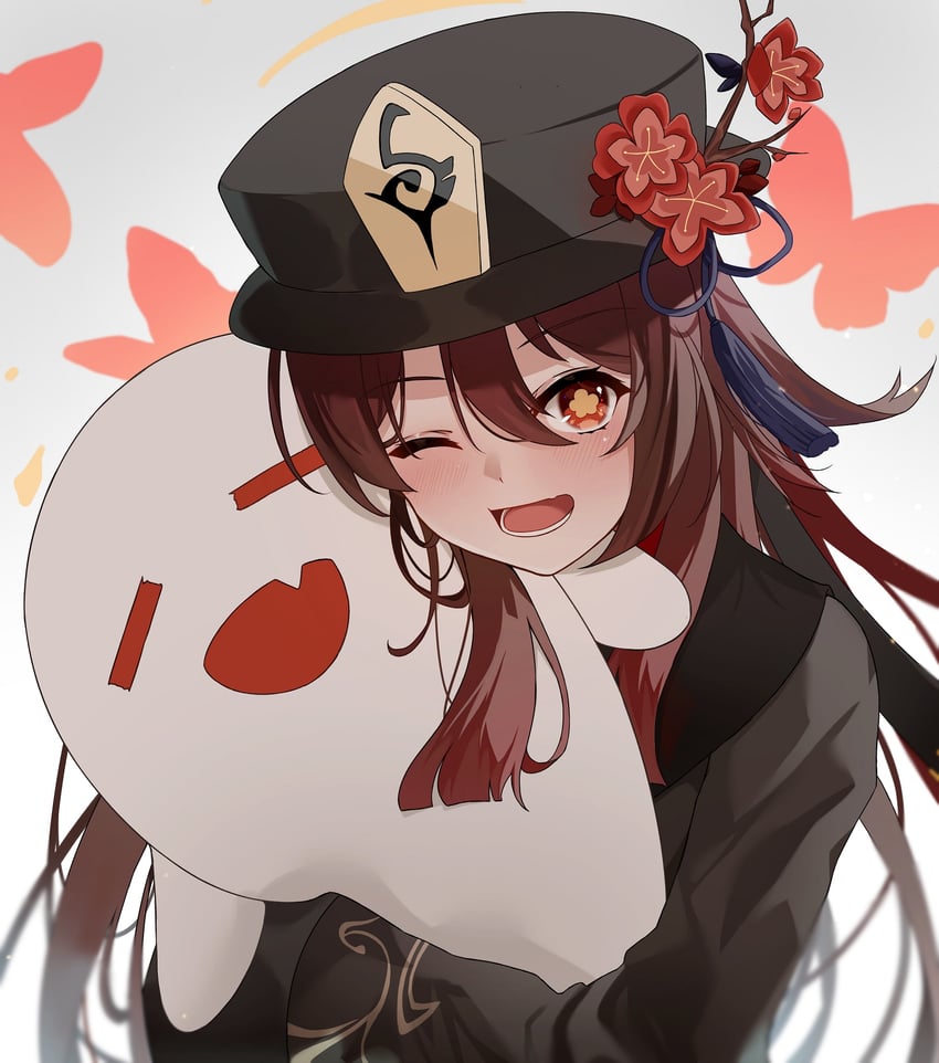 hu tao and boo tao (genshin impact) drawn by bureoeve