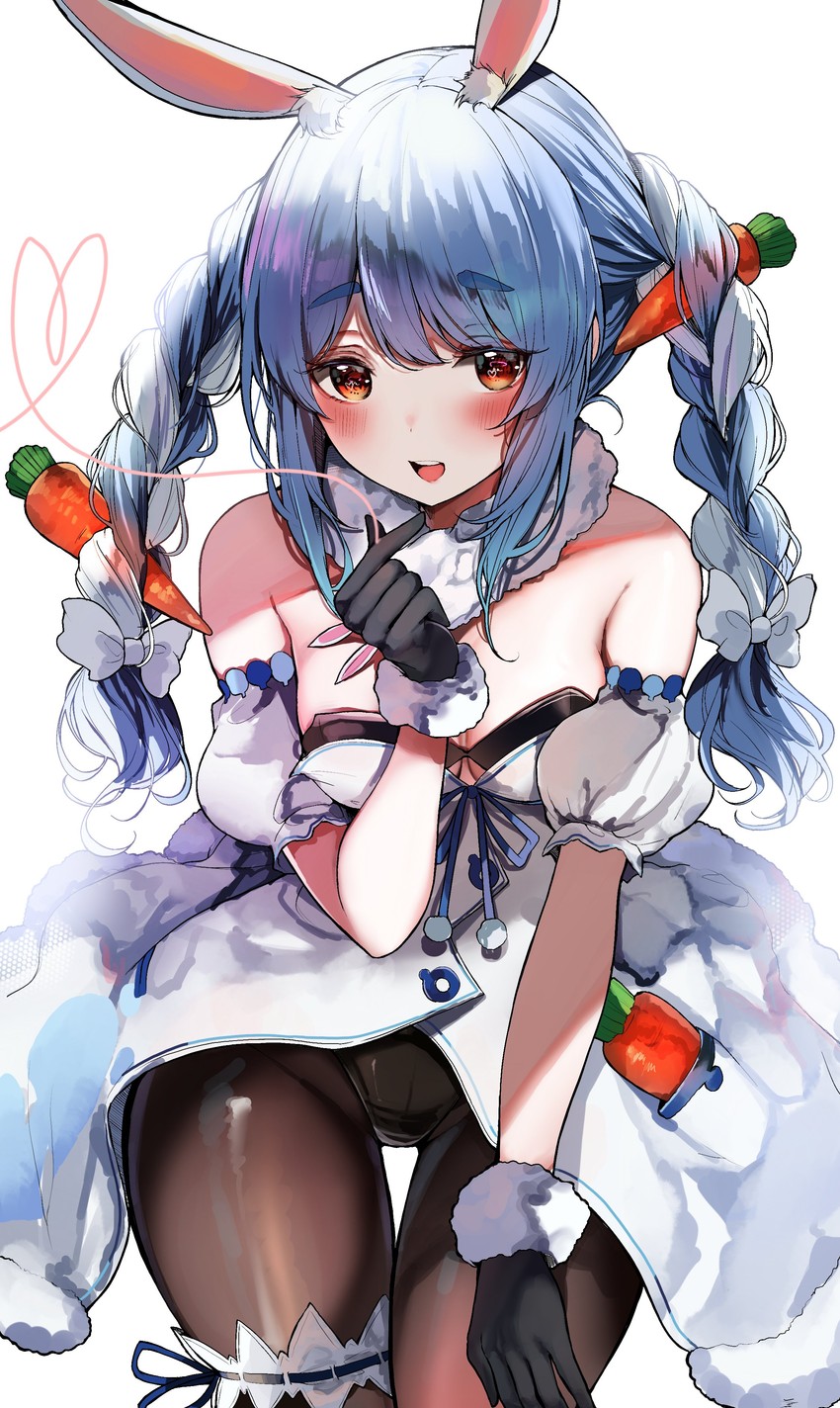 usada pekora and don-chan (hololive) drawn by sak_(lemondisk)