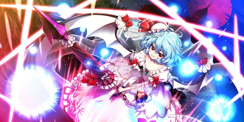 remilia scarlet (touhou and 1 more) drawn by mizumoto_tadashi