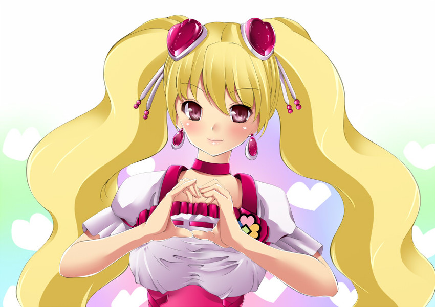 momozono love and cure peach (precure and 1 more) drawn by amasora_taichi