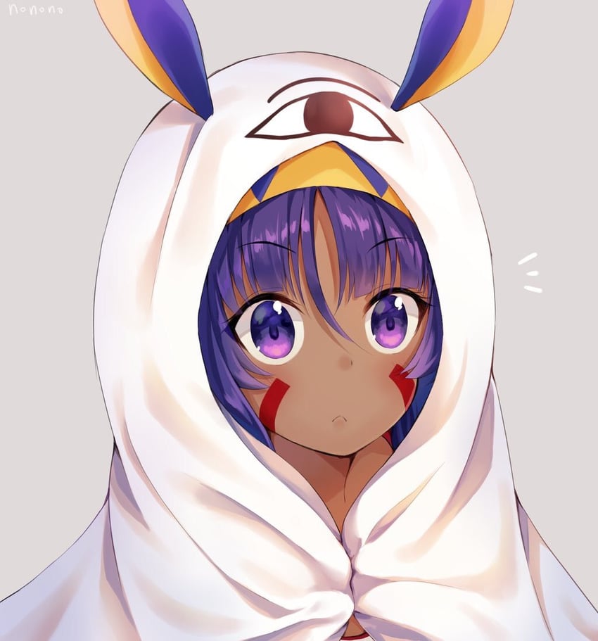 nitocris and medjed (fate and 1 more) drawn by nonono_(nononotea)