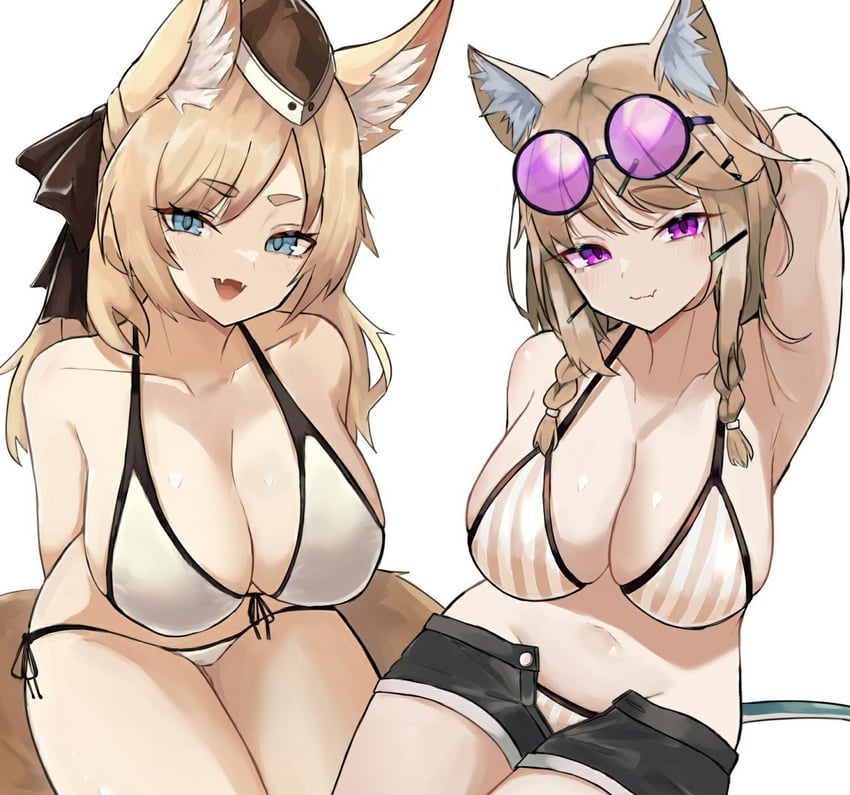 utage and whislash (arknights) drawn by unknownnoname0