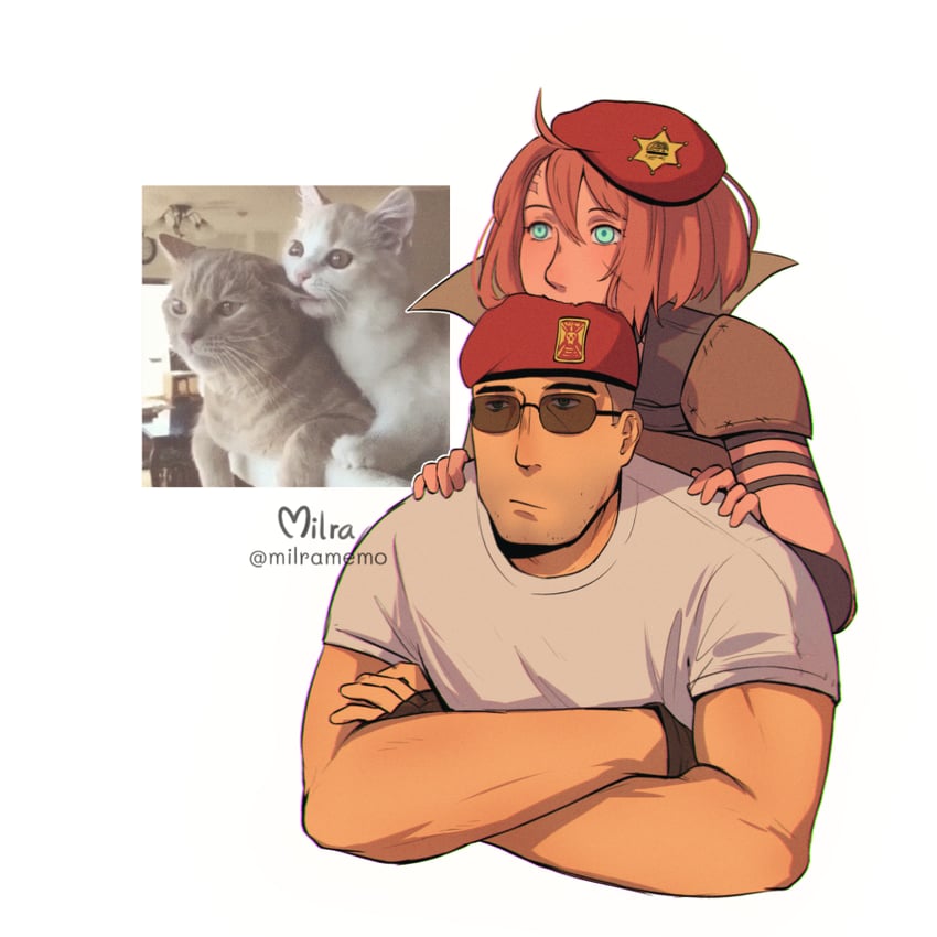 courier, noelle rutherford, and craig boone (fallout and 1 more) drawn by milramemo