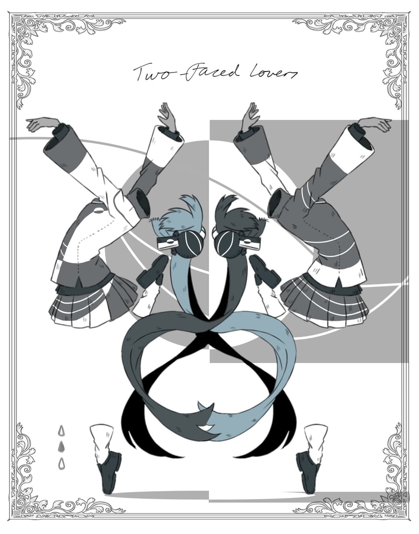 hatsune miku (vocaloid and 1 more) drawn by kuiruri