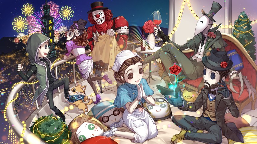 emma woods, naib subedar, tracy reznik, vera nair, jack, and 6 more (identity v) drawn by jh