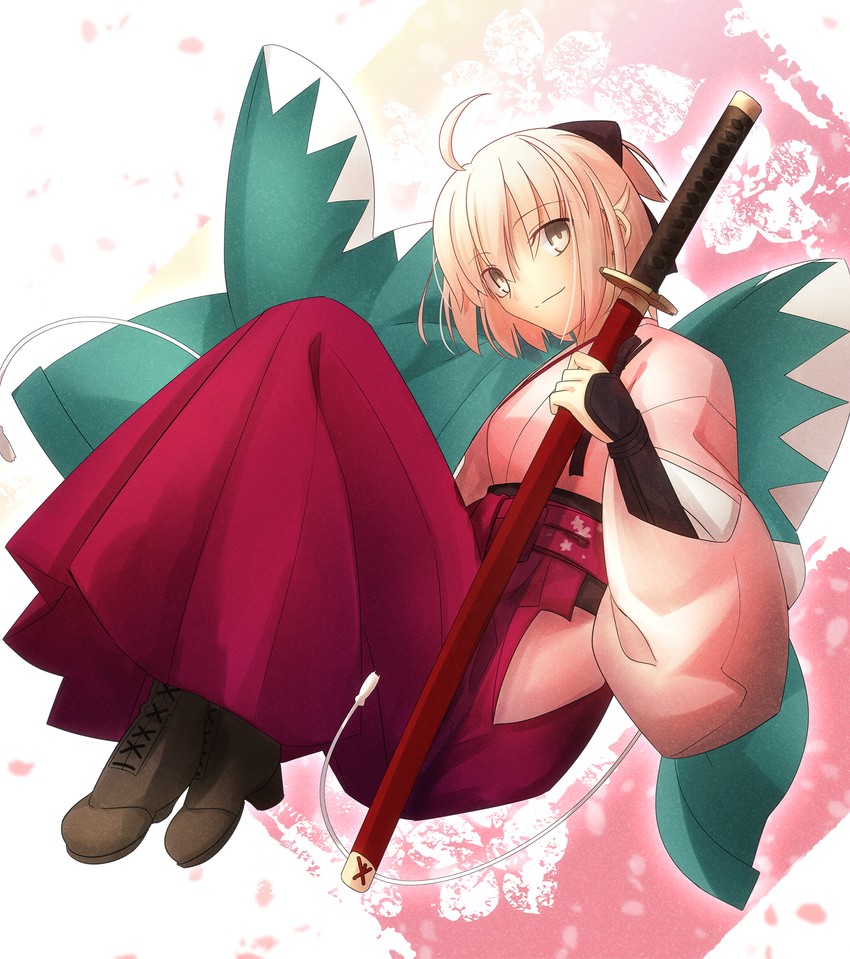 okita souji (fate and 2 more) drawn by shoori_(migiha)