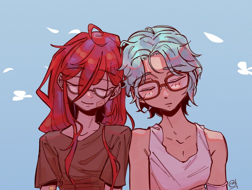 cove holden and main character (our life: beginnings and always) drawn by sadlad03