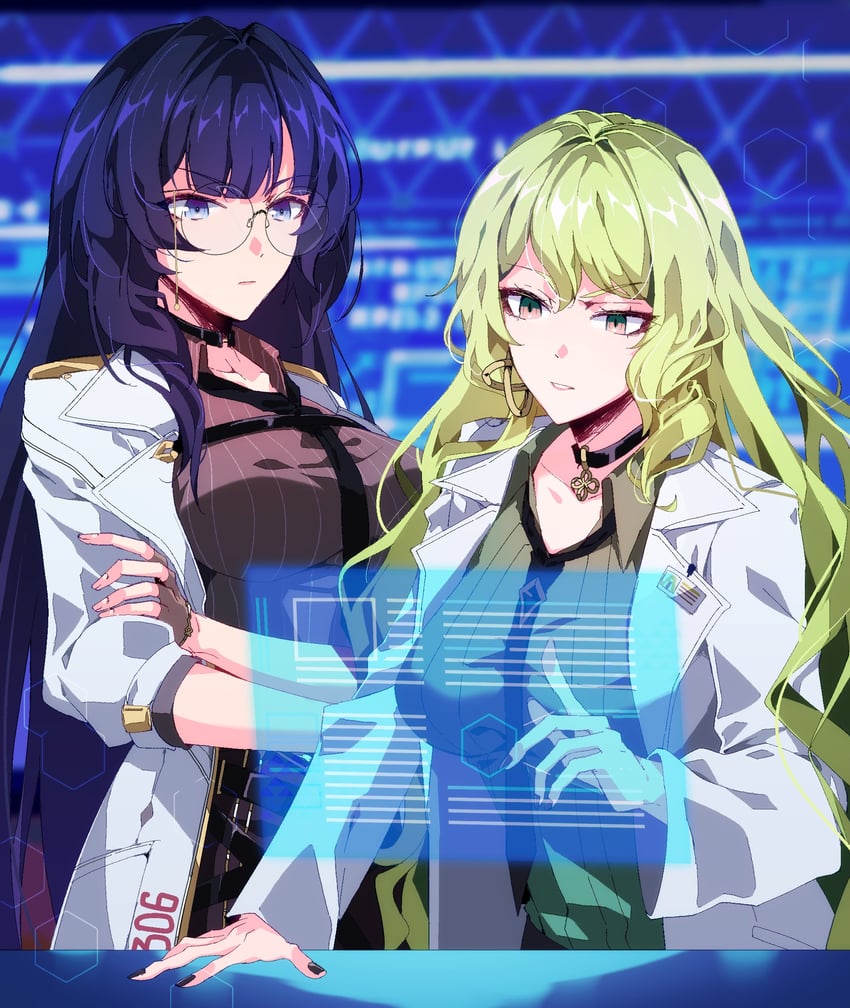 mobius and mei (honkai and 1 more) drawn by aer007580