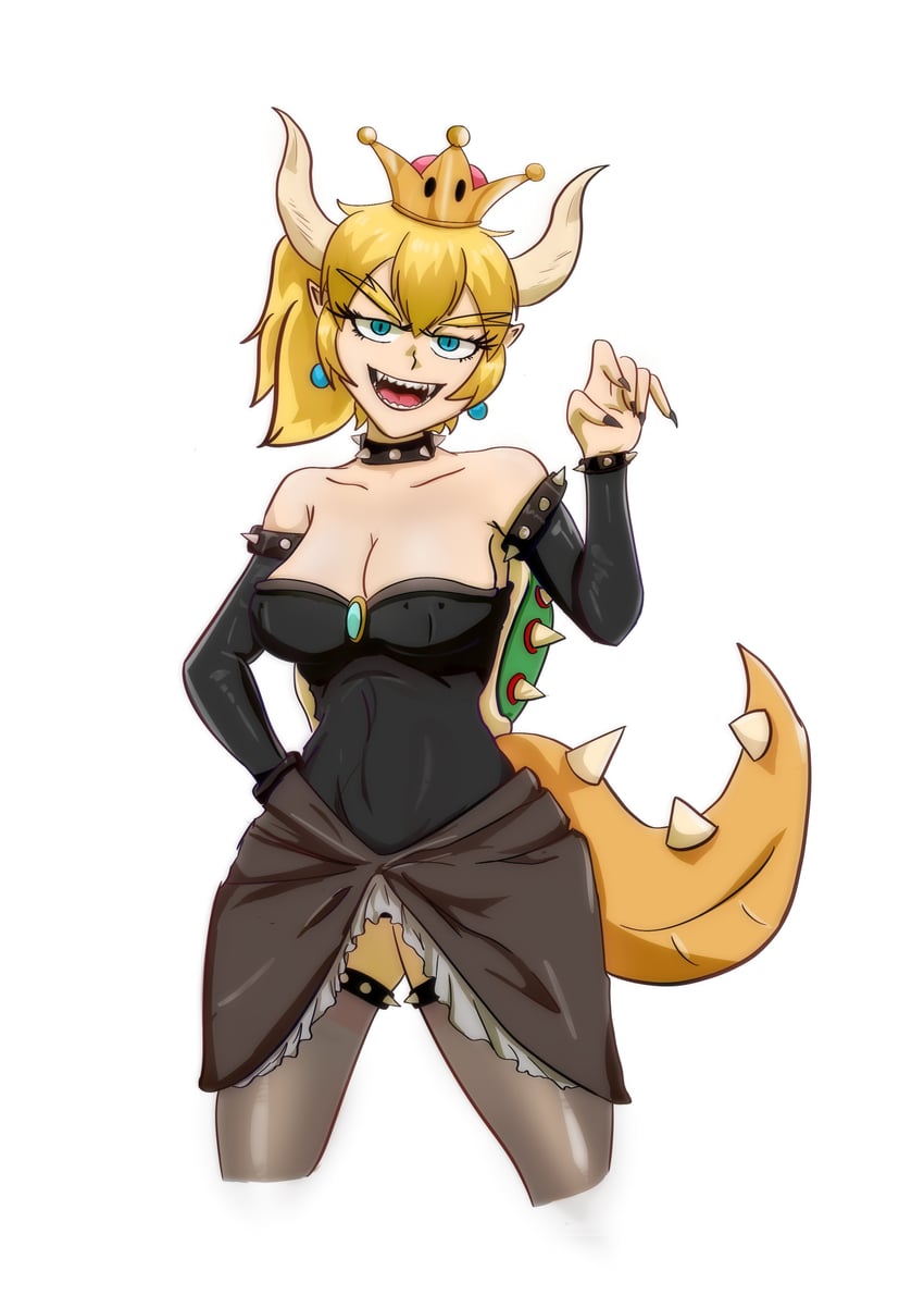 bowsette (mario and 1 more) drawn by angel_glitch
