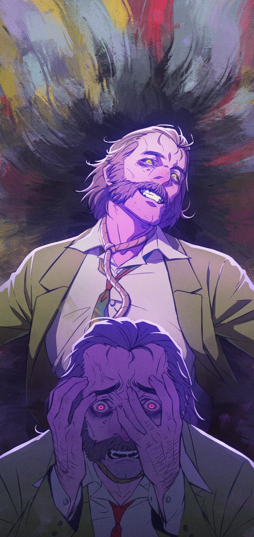 harry du bois and horrific necktie (disco elysium) drawn by asd4486