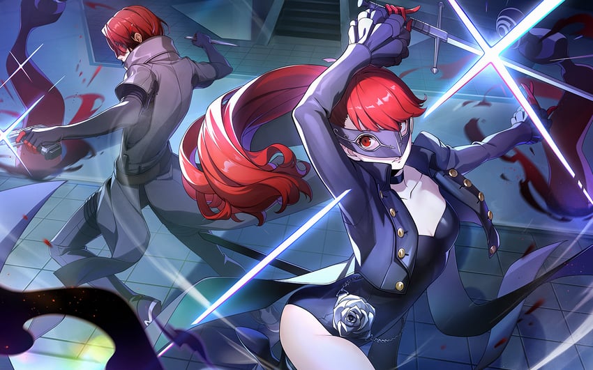 yoshizawa kasumi, violet, kamishiro nagisa, and wonder (persona and 3 more)