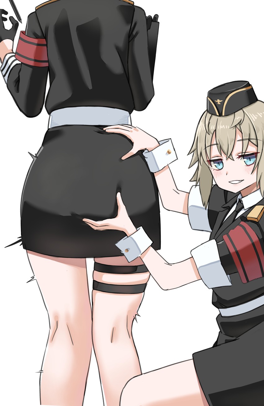 mp40 and mp41 (girls' frontline) drawn by toryu_fufu