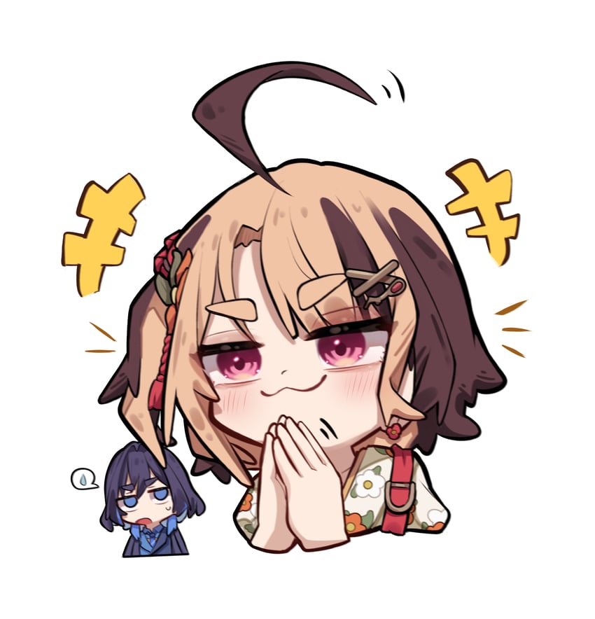 ouro kronii and gigi murin (hololive and 1 more) drawn by miaoema