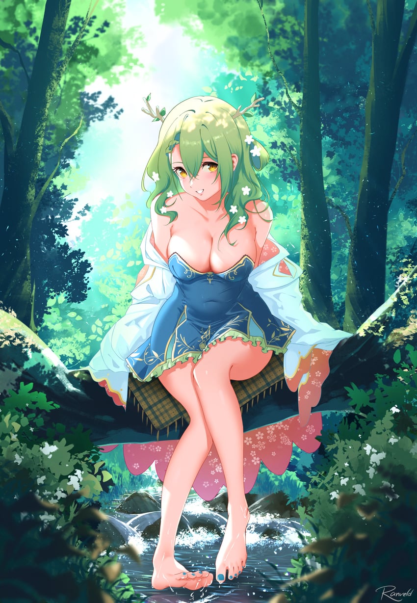 ceres fauna (hololive and 1 more) drawn by ranveld