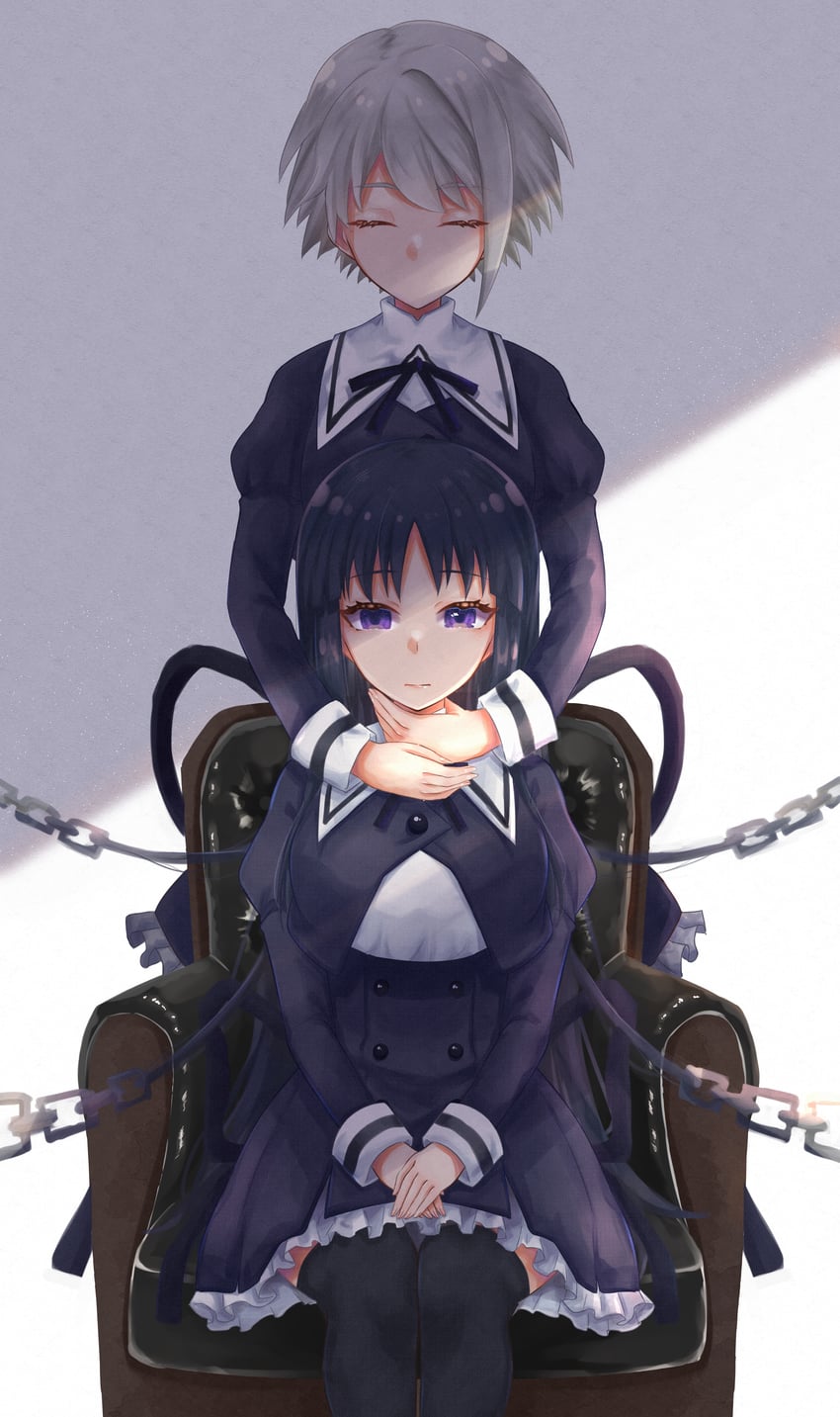 shirai yuyu and kawazoe misuzu (assault lily) drawn by yozakurayuyu