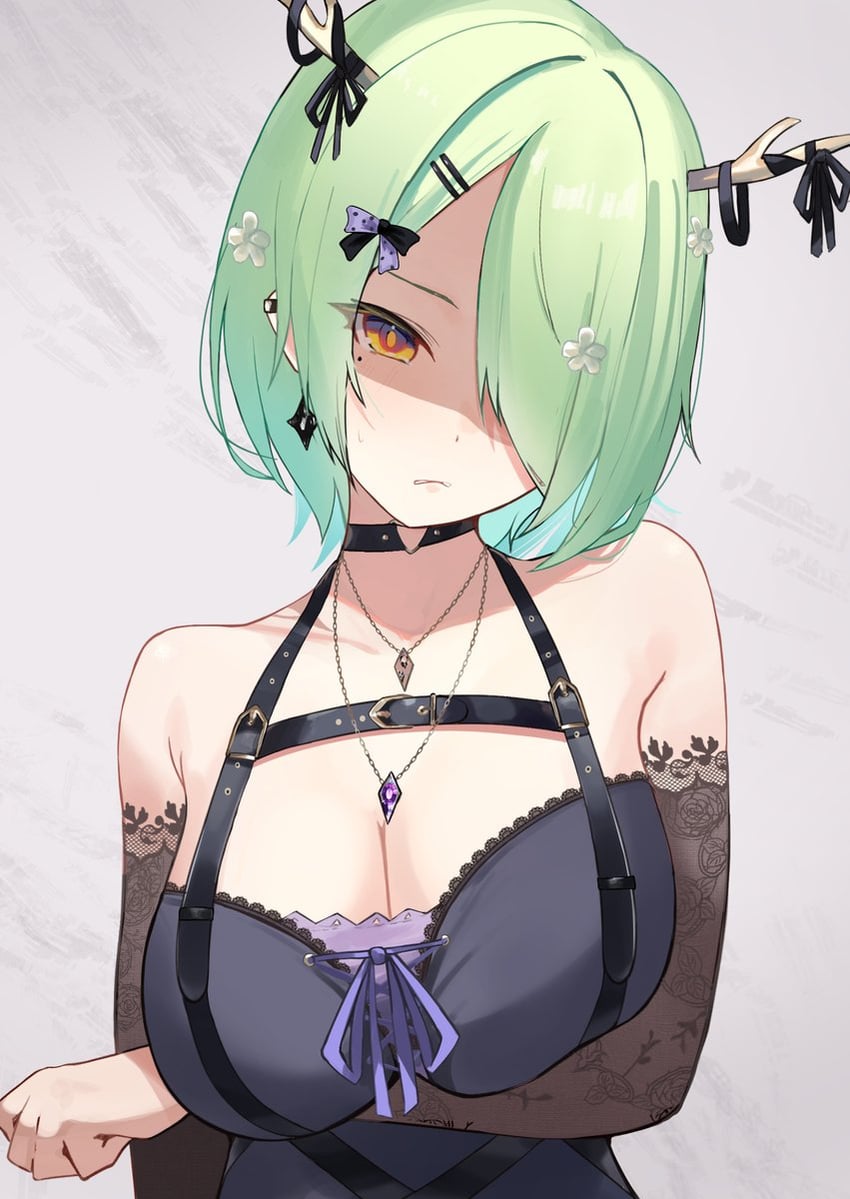 ceres fauna (hololive and 1 more) drawn by ku_roiko