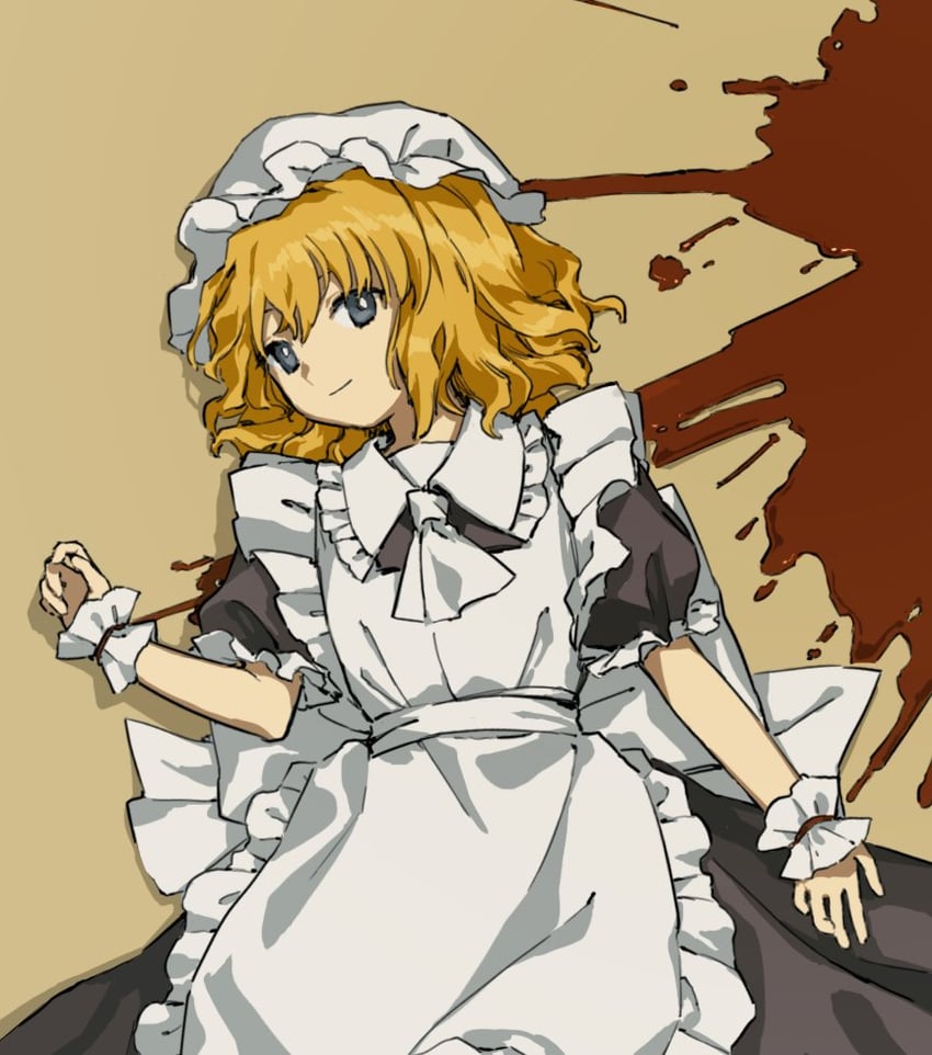 cleaning maid (touhou and 1 more) drawn by kaigen_1025