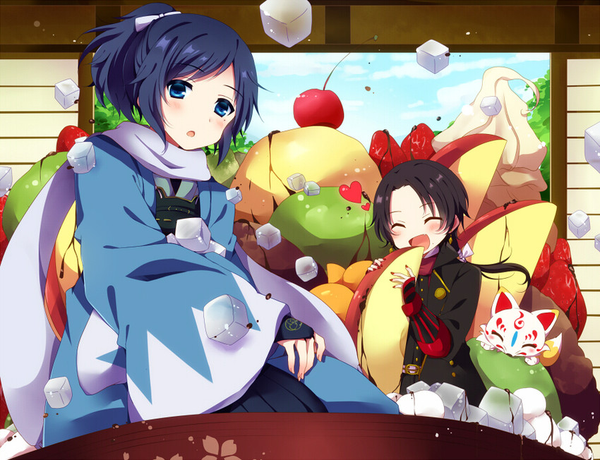 kashuu kiyomitsu, yamato-no-kami yasusada, and konnosuke (touken ranbu) drawn by uguisu_mochi_(ykss35)