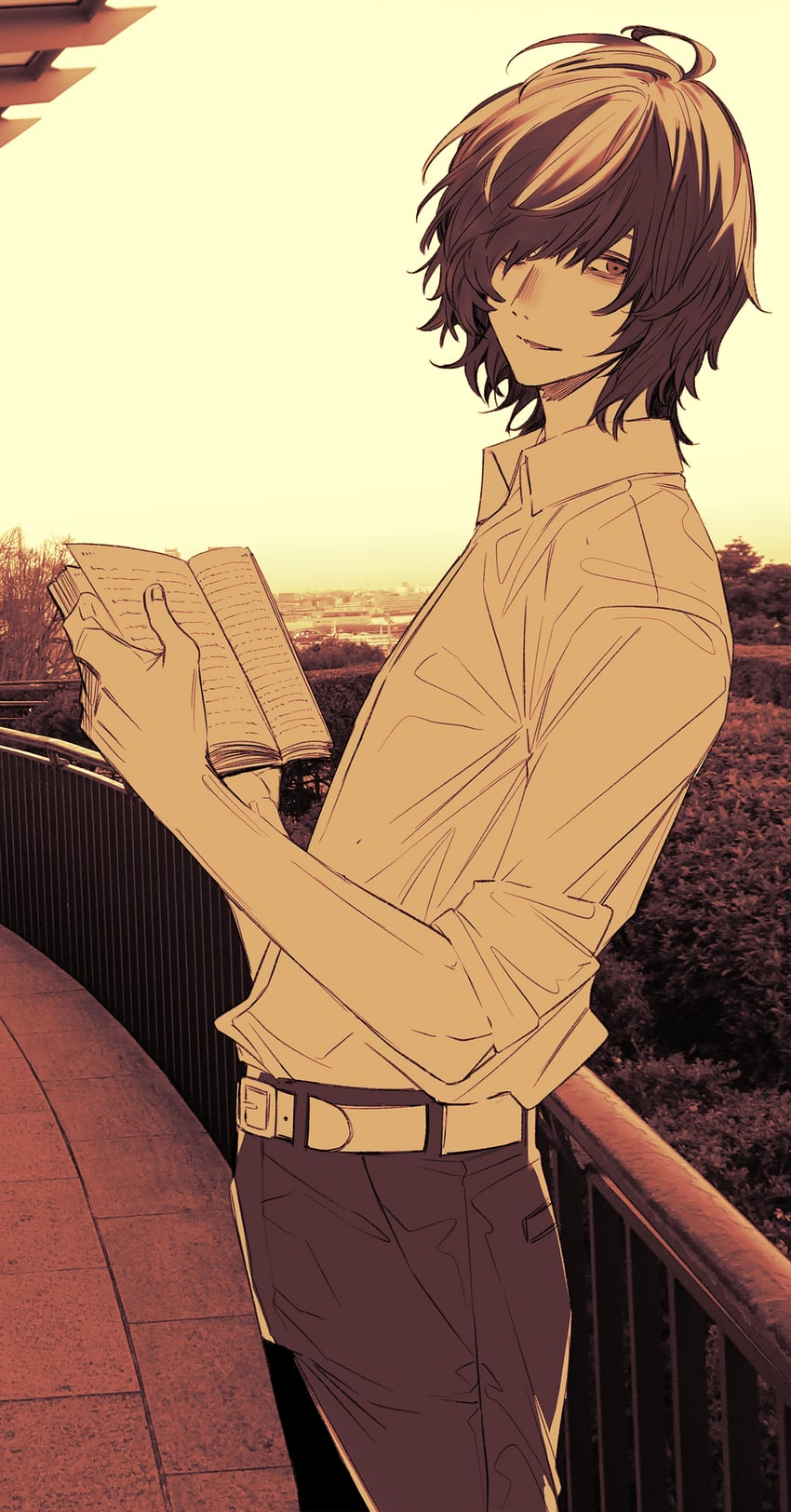 edgar allan poe (bungou stray dogs) drawn by adachi_imaru