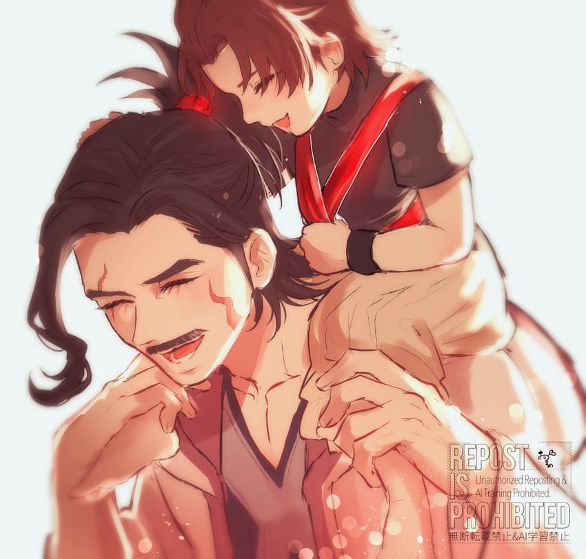 terra and master eraqus (kingdom hearts and 1 more) drawn by bluemoon_mame
