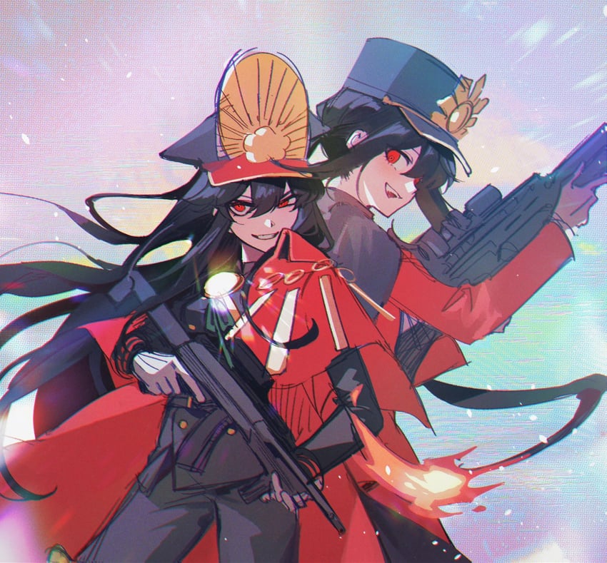 oda nobunaga and oda nobukatsu (fate and 1 more) drawn by sempon_(doppio_note)