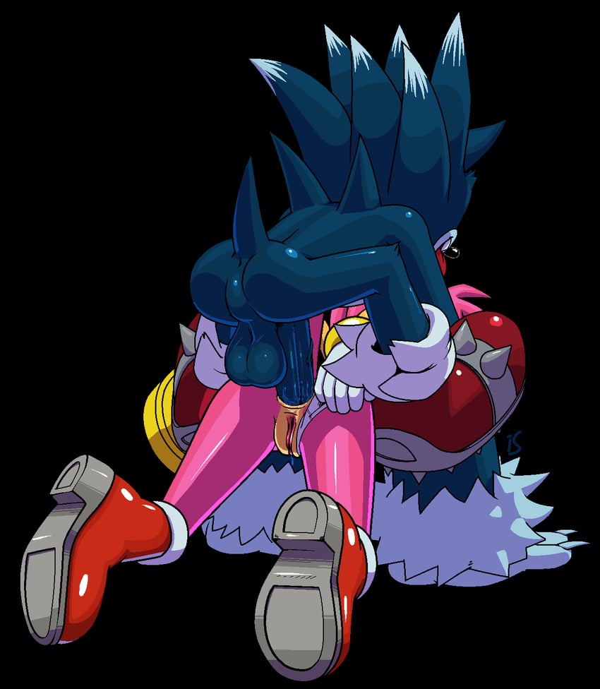sonic the hedgehog, amy rose, and sonic the werehog (sonic and 1 more) drawn by rockthebull