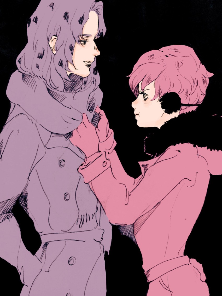 trish una and diavolo (jojo no kimyou na bouken and 1 more) drawn by kuro_(cdh3539)