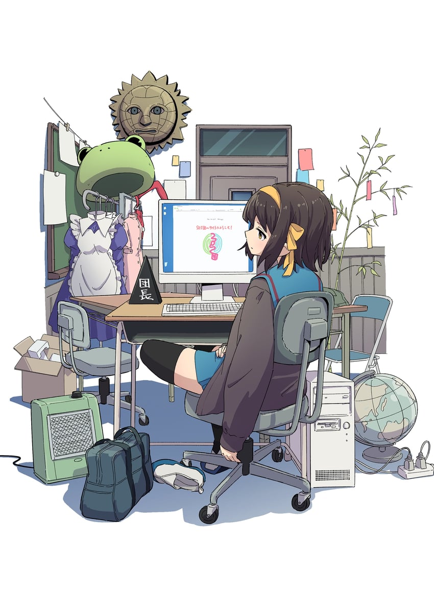 suzumiya haruhi (suzumiya haruhi no yuuutsu and 1 more) drawn by nakamori_kemuri