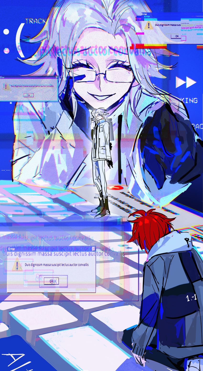 aotsuki eito and sumino takumi (the hundred line -last defense academy-) drawn by binxngchng1